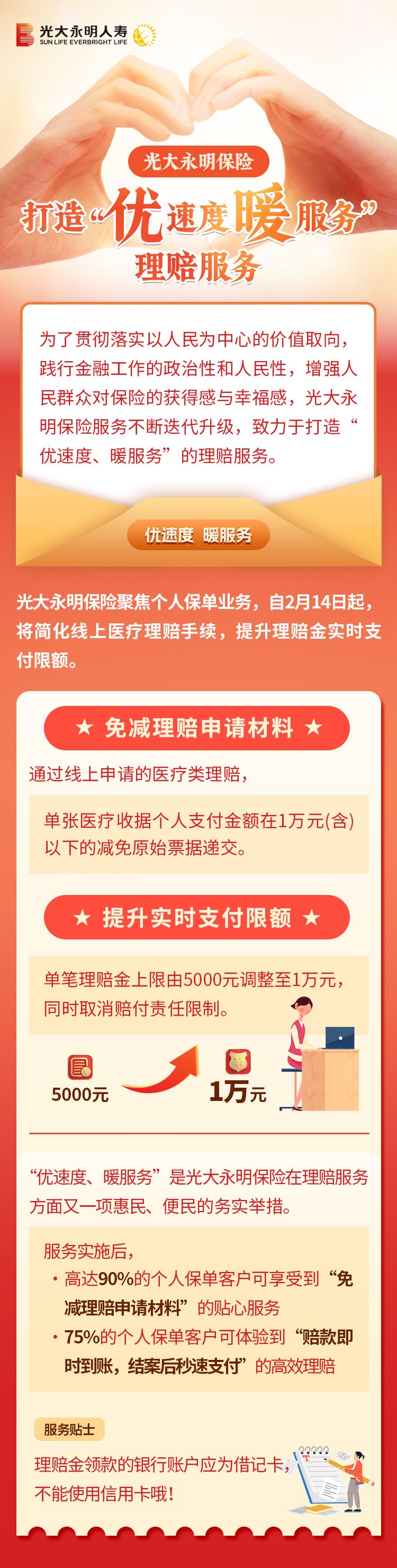 光大永明保險(xiǎn)：打造“優(yōu)速度、暖服務(wù)”理賠服務(wù)