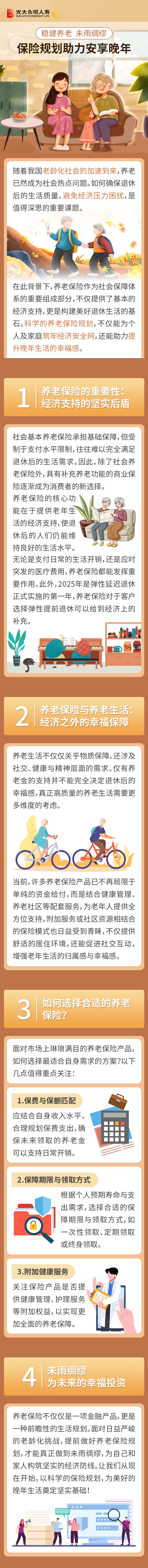 3.穩(wěn)健養(yǎng)老，未雨綢繆：保險(xiǎn)規(guī)劃助力安享晚年（供稿：上海分公司  萬丹）
